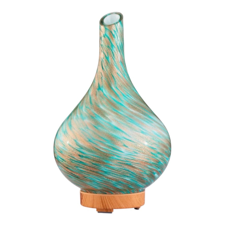 Large blue atomiser aroma diffuser ultrasonic essential oil diffuser with LED light