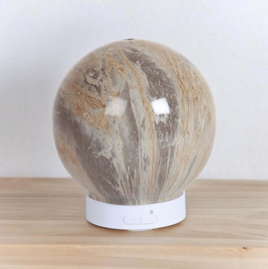 Marble effect aroma diffuser round ultrasonic home fragrance UK