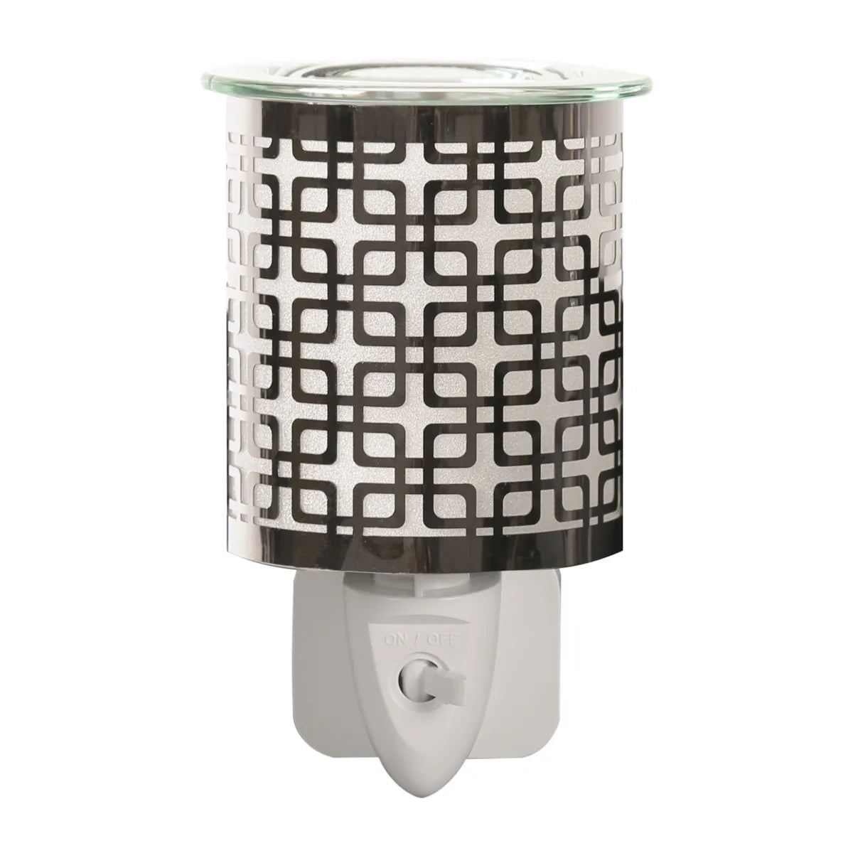 Modern chrome electric wax warmer plug-in burner for wax melts and home fragrance scents
