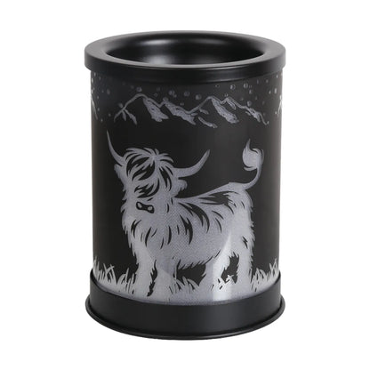 Mountain Highland electric wax melt burner for soy wax melts and Scottish-inspired home décor