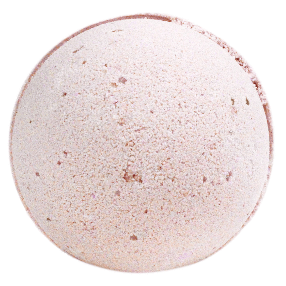 Oriental Musk Bath Bomb Close-Up – A handcrafted bath bomb with a smooth, velvety finish, ready to dissolve into a luxurious soak.
