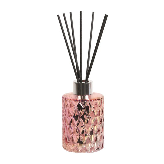 Pink Lustre Glass Reed Diffuser Bottle