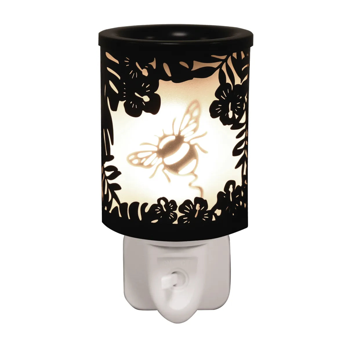 Plug in Bumblebee black wax melt burner electric wax melt burner 14cm UK