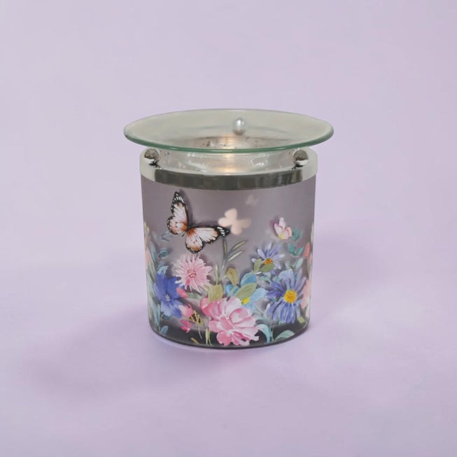 Purple_butterfly_wax_melt_burner_tealight_warmer_with_floral_design_for_home_fragrance_use