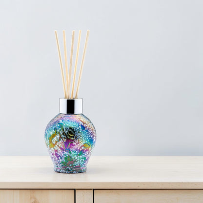 Reed diffuser bottle UK pastel silver decorative diffuser with reeds