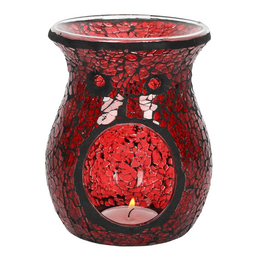 Red Crackle Wax Burner