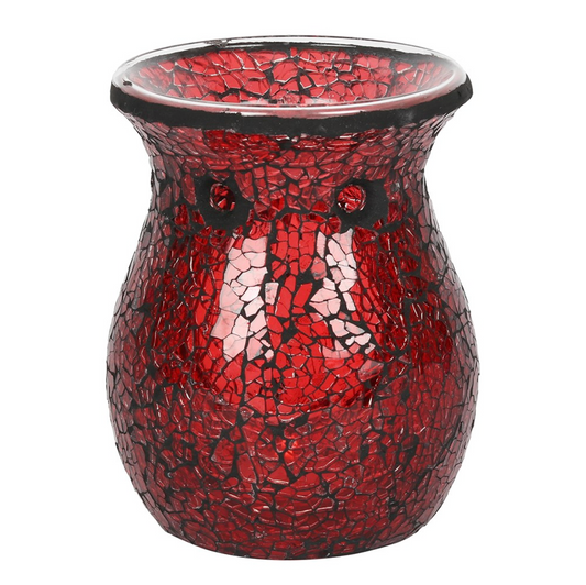 Red Crackle Wax Burner