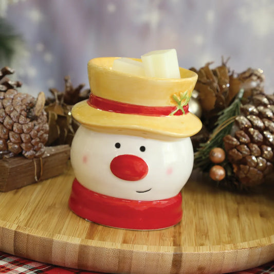 Snowman Wax Melt Burner Tealight