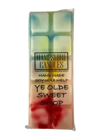 Sweet shop inspired wax melts with sugary candy fragrance