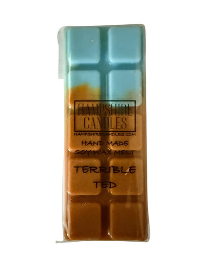 Terrible Ted perfume inspired wax melts melting in electric wax burner