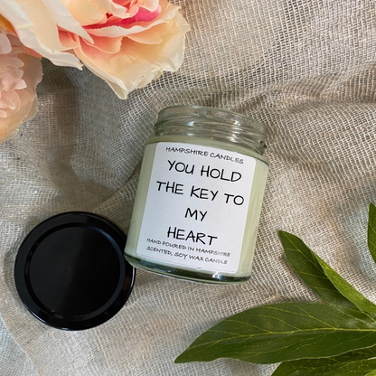 Key To My Heart Candle Jar