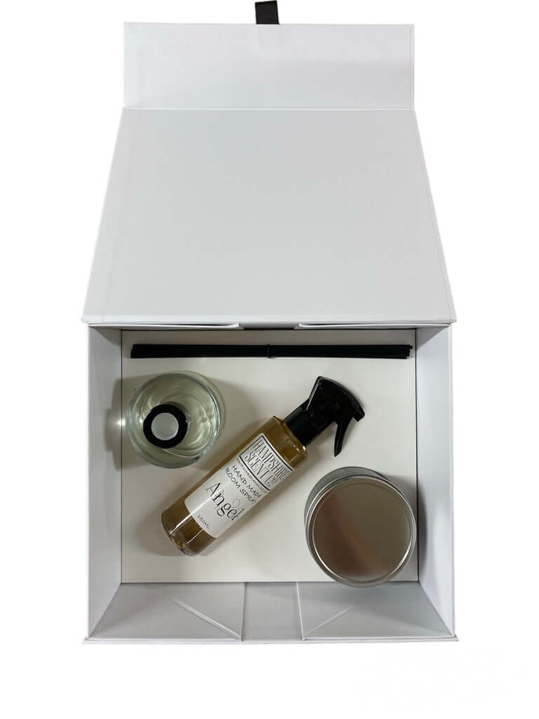 candle reed diffuser and room spray gift box UK luxury home fragrance set