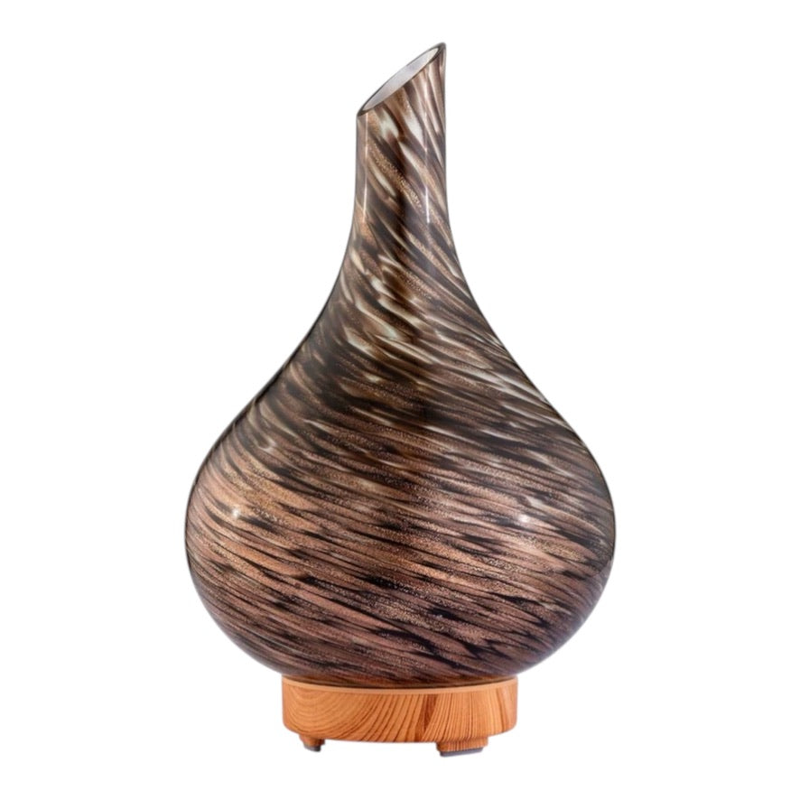 large black and brown atomiser aroma diffuser ultrasonic essential oil diffuser with LED light