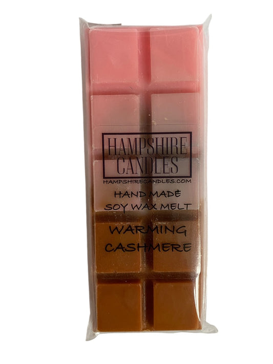 Soy wax melts with the comforting scent of cashmere. Ideal for electric wax melt burners, filling your home with a warm, inviting aroma