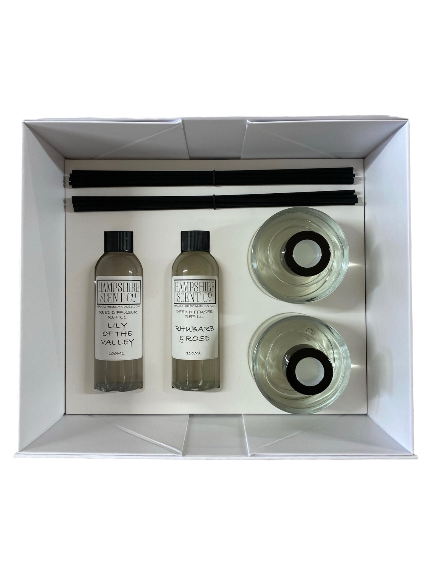 white magnetic gift box reed diffuser gift set UK