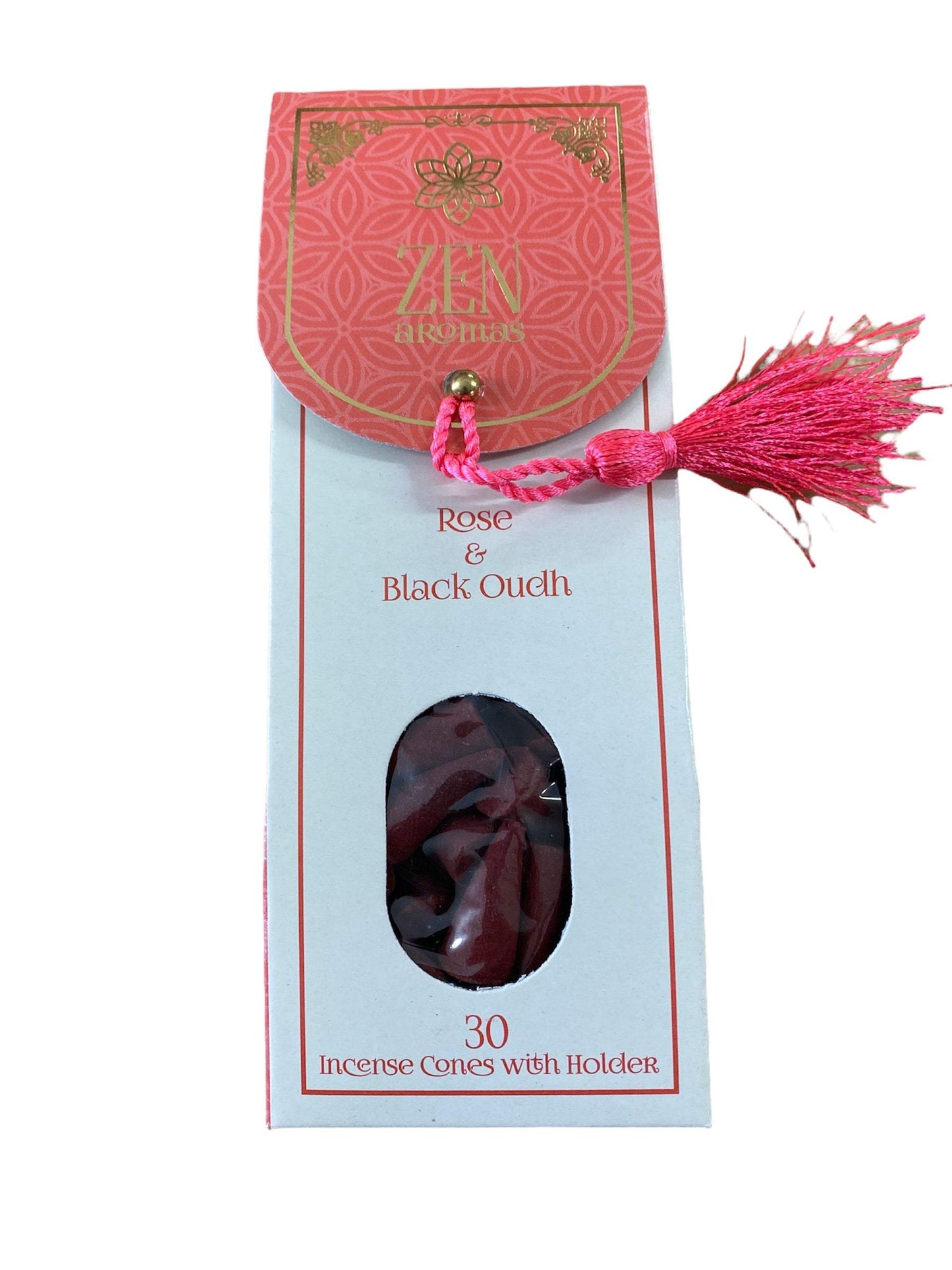 Rose and Black Oudh Zen Incense Cones-FREE Shipping over £35.00-