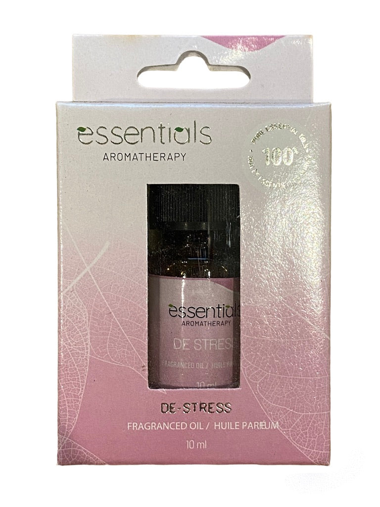 de stress 100% essential oil in 10ml bottle from Hampshire Candles