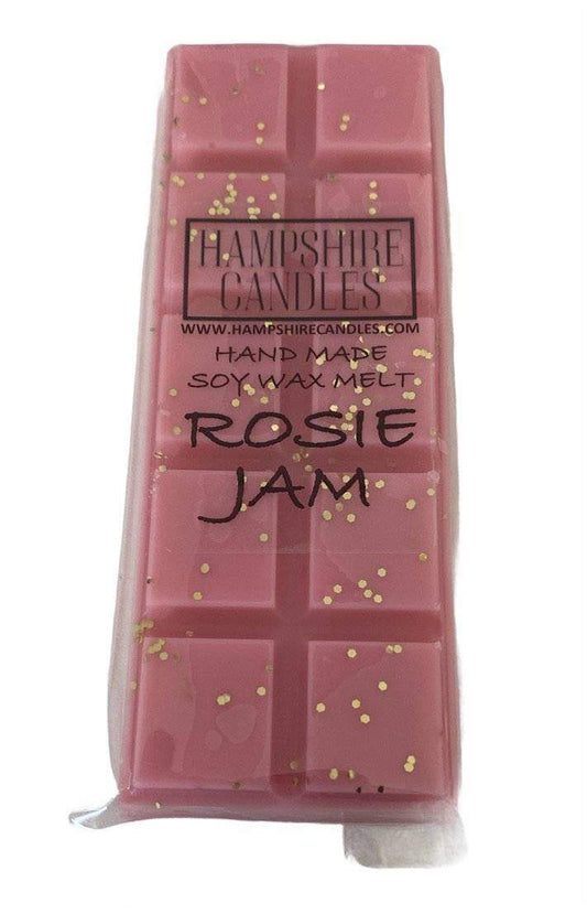 Soy wax melts infused with a blend of wild roses and juicy berries. Use in wax burners for a rich and romantic home scent
