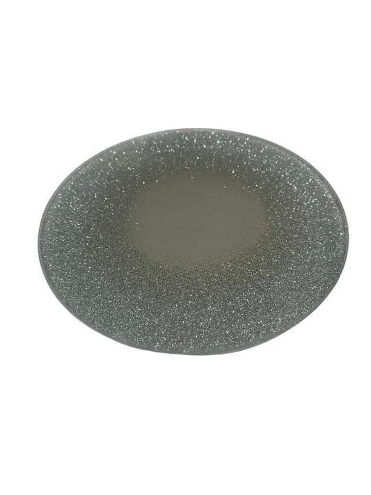 Mirrored Glitter Glass Coaster Plate-FREE Shipping over £35.00-