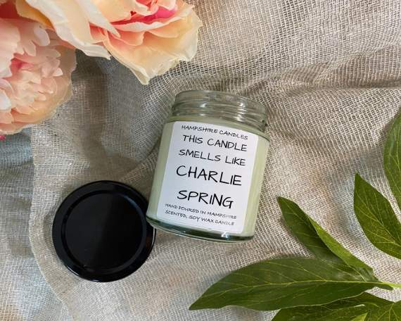 Smells Like Charlie Spring Candle Jar-FREE Shipping over £35.00-