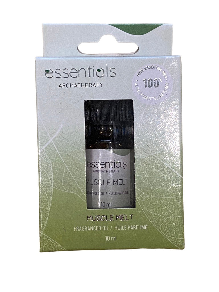 muscle melt 100% essential oil in 10ml bottle from Hampshire Candles