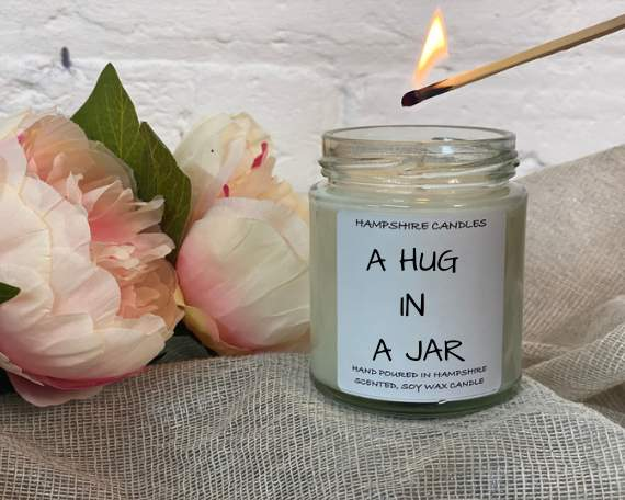 A Hug In A Jar Candle Jar-FREE Shipping over £35.00-