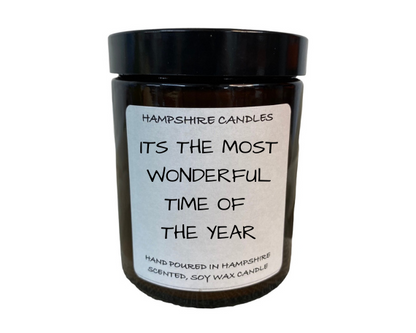 Wonderful Time Of The Year Candle Jar