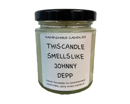 Smells Like Johnny Depp Candle Jar-FREE Shipping over £35.00-