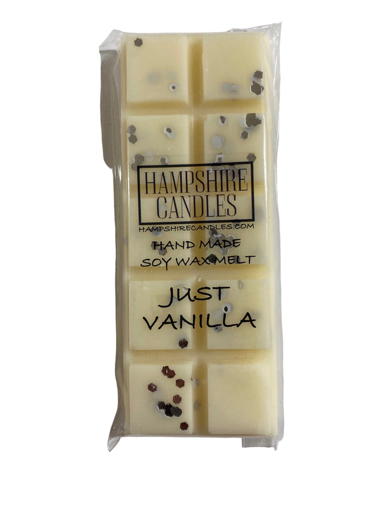 Soy wax melts with a pure vanilla fragrance. Use with your electric wax melt burner to enjoy the comforting scent of vanilla throughout your home
