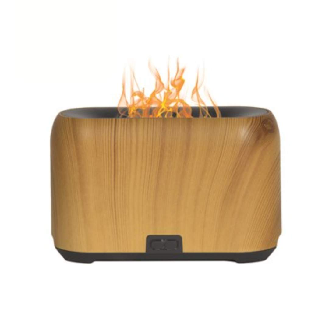 Light wood flame effect ultrasonic diffuser LED aroma diffuser UK