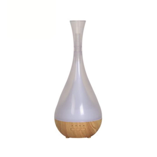Light wood funnel ultrasonic diffuser LED essential oil diffuser UK