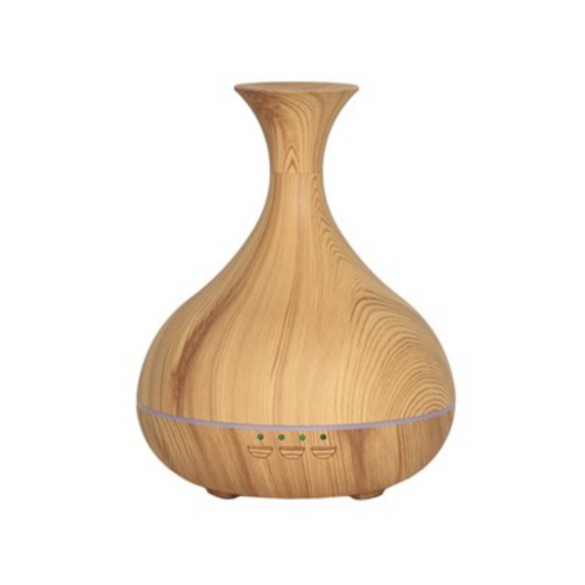 Light wood vase ultrasonic diffuser LED essential oil diffuser UK