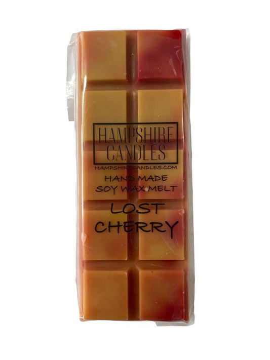 Soy wax melts with the delightful scent of cherry. Perfume Inspired fragrances. Perfect for electric wax melt burners, creating a luscious, sweet fragrance in your home.