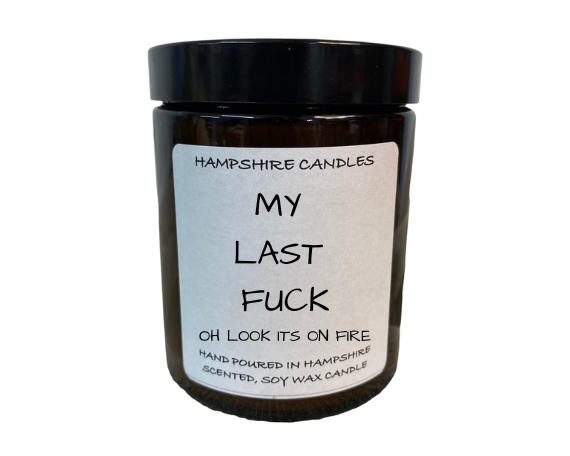 My Last F*ck Candle Jar