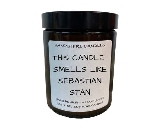 Smells Like Sebastian Stan Candle Jar-FREE Shipping over £35.00-