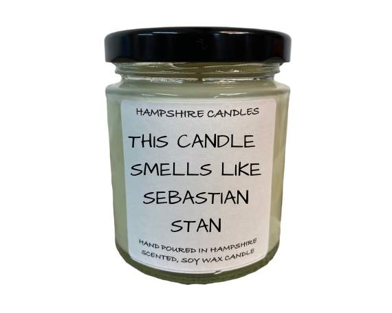 Smells Like Sebastian Stan Candle Jar-FREE Shipping over £35.00-