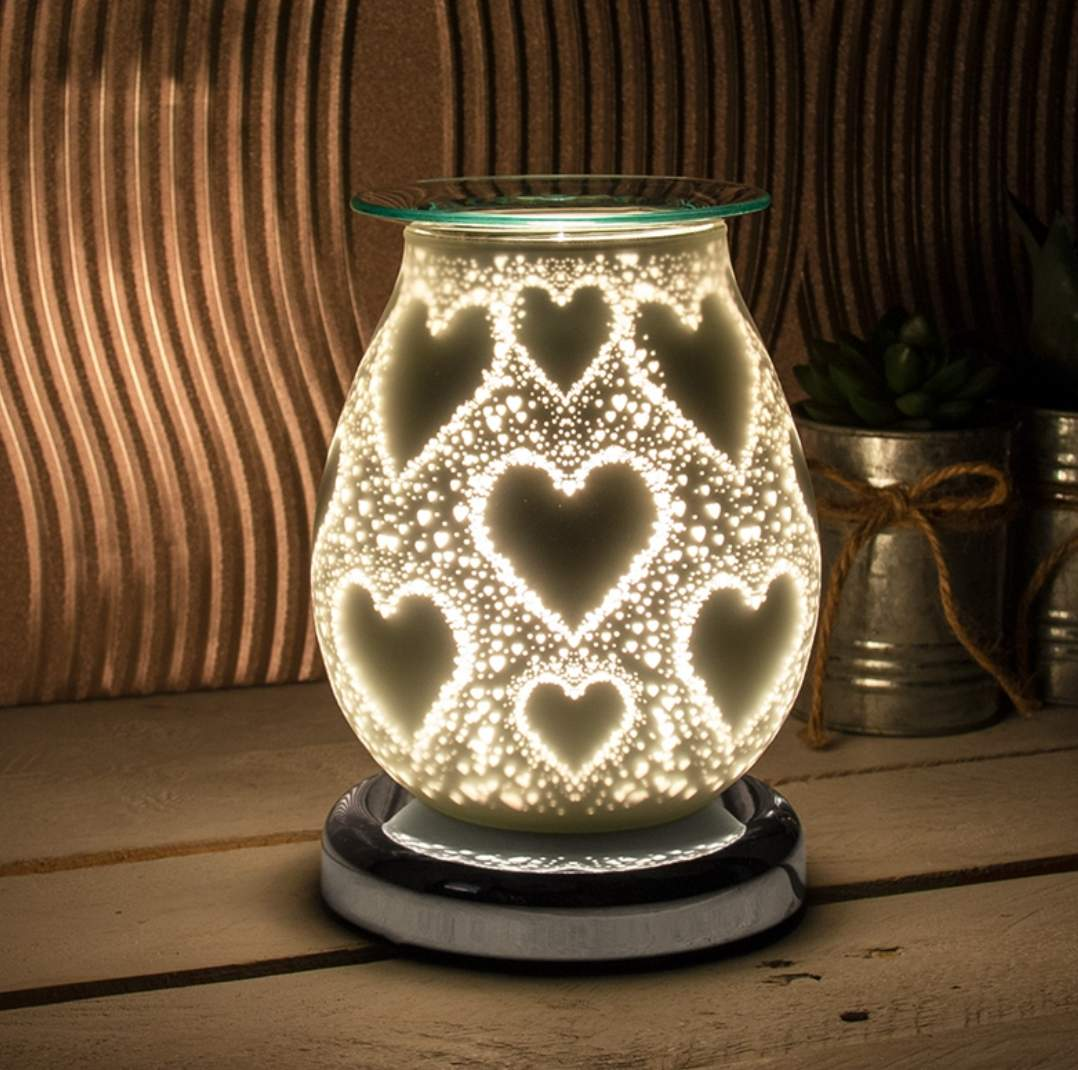 Love Hearts Touch Sensitive Electric Wax Burner-FREE Shipping over £30.00-