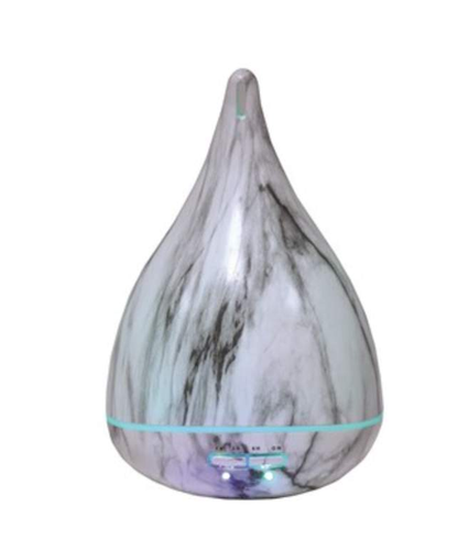 White Marble Effect Ultrasonic Aroma Diffuser-FREE Shipping over £35.00-