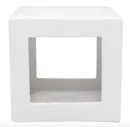 Square White Ceramic Wax Burner-FREE Shipping over £35.00-