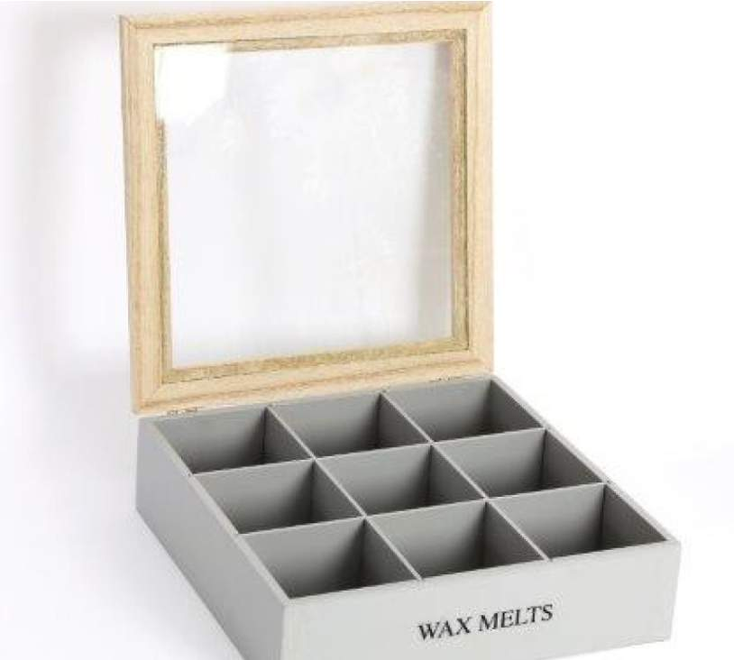 Wooden Wax Melt Storage Box-FREE Shipping over £35.00-