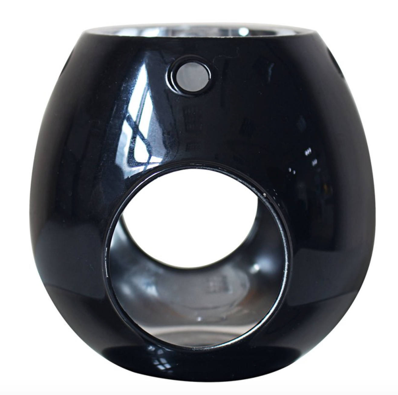 Black Lustre Glass Wax Burner