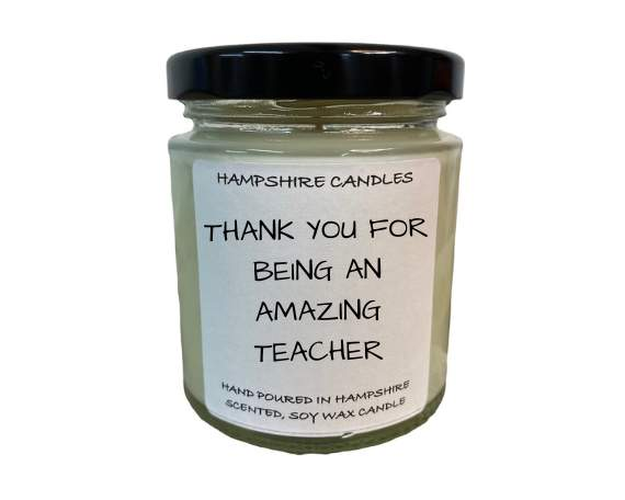 Thank You For Being An Amazing Teacher Candle Jar-FREE Shipping over £35.00-