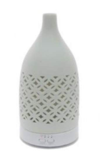 White Ceramic Cutout Aroma Diffuser