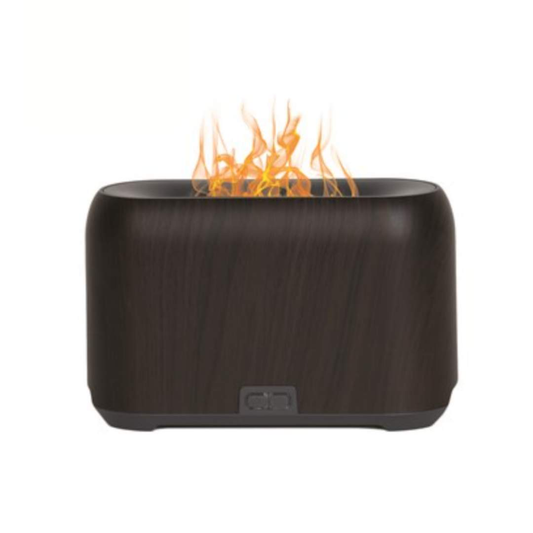 flame effect dark wood ultrasonic diffuser aroma diffuser uk