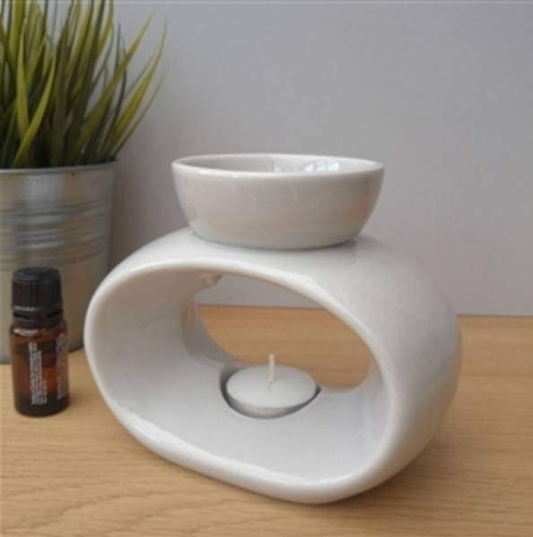 wax melt burner light grey