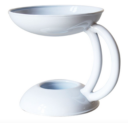 white wax warmer metal burner for wax melts and oils
