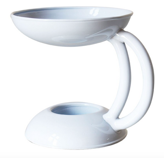white wax warmer metal burner for wax melts and oils